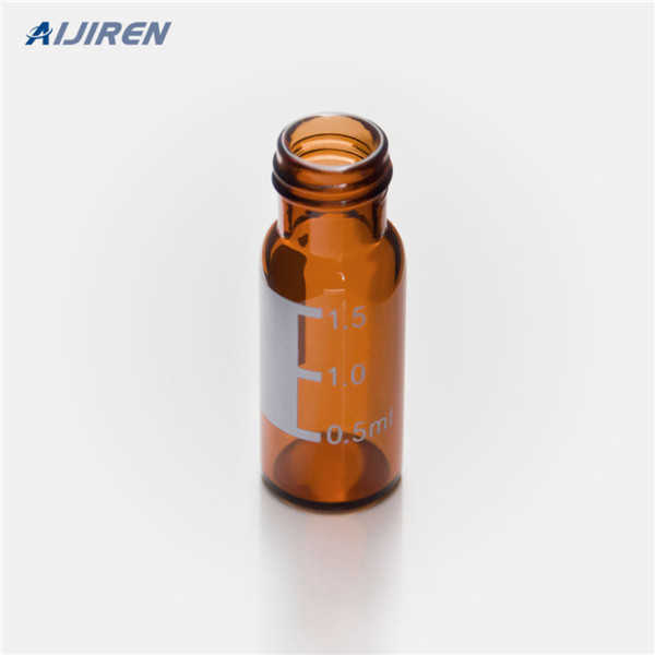 11mm hplc crimp cap vial PTFE/red rubber septa